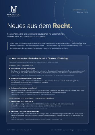 MACH LEGAL Newsletter 01/2026